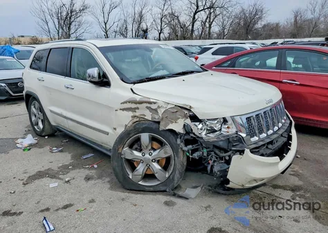 2012 Jeep Grand Cherokee Overland из США, поврежденный, VIN 1C4RJFCTXCC237496